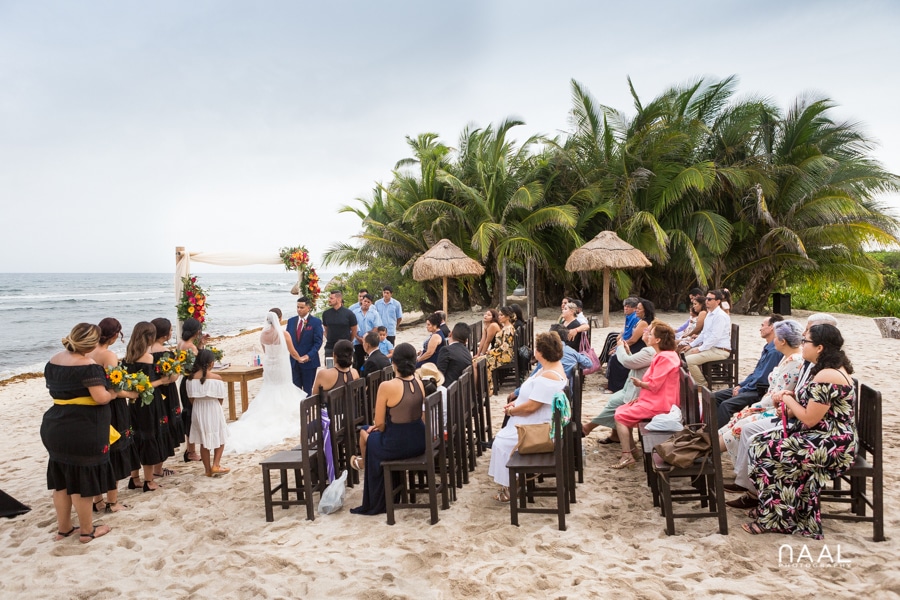 Blue Venado Beach Club beach wedding Naal Wedding Photography